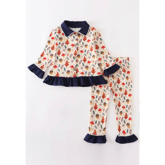 Acorn Ruffle Pajama Set