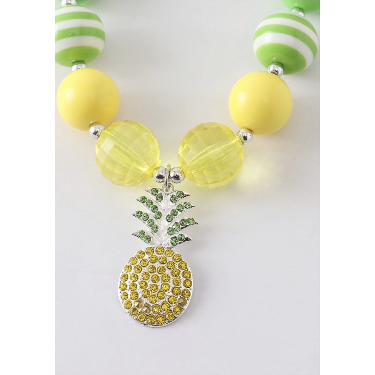 Pineapple Yellow/Green Bubble Necklace