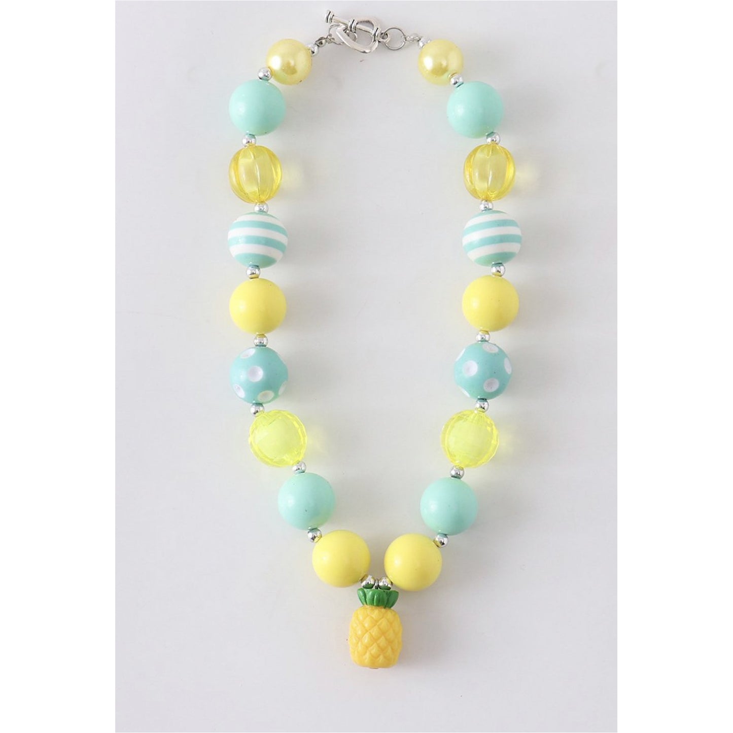 Pineapple Mint/Yellow Necklace