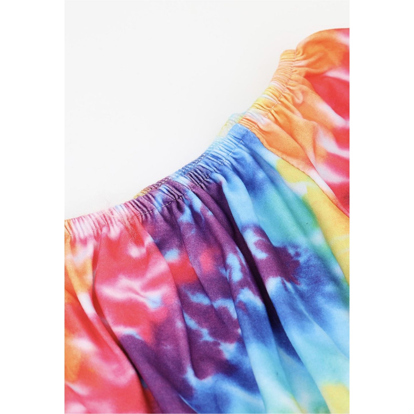 Twirl Tie Dye Ruffle Shirt
