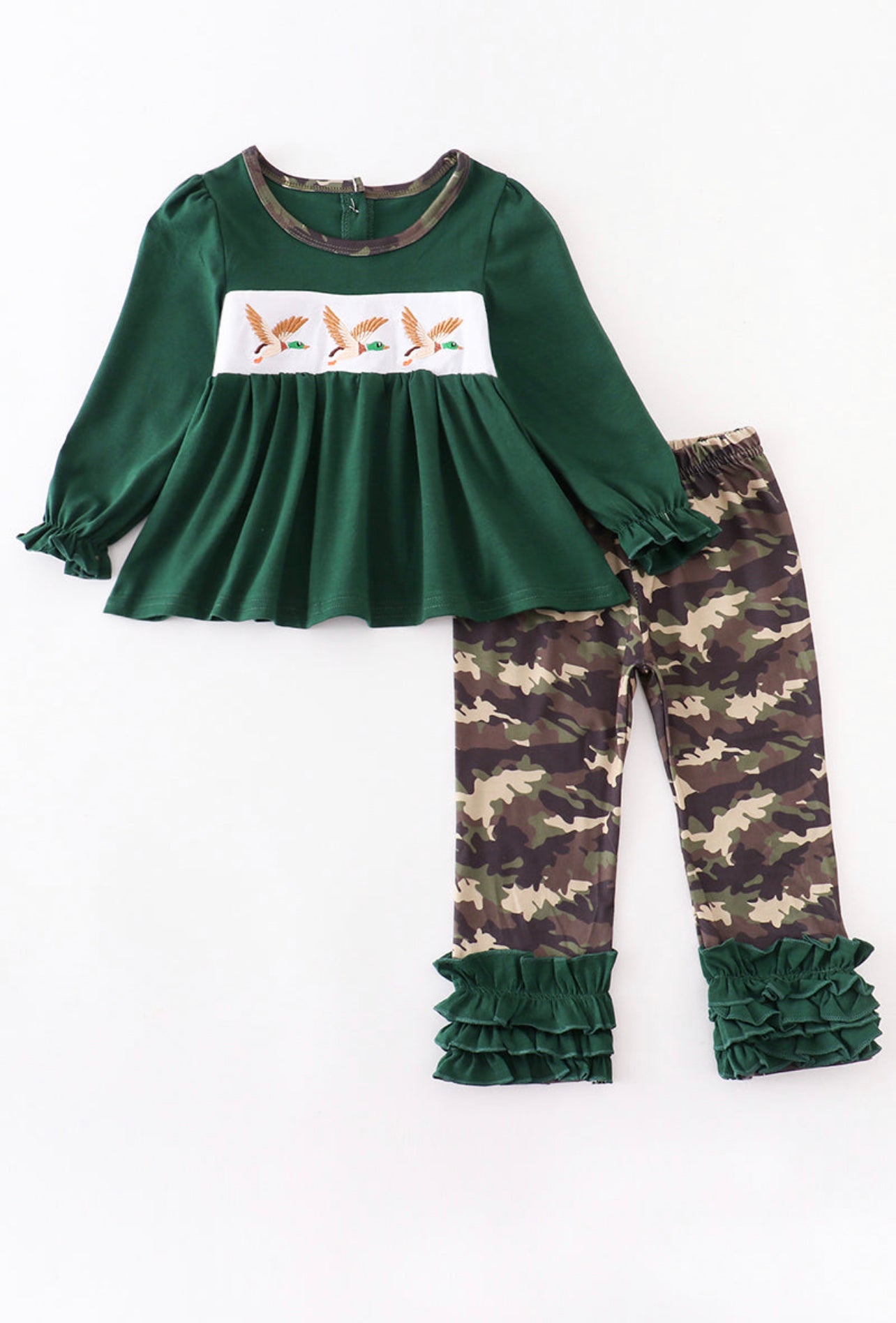 Camo Duck Ruffle Set