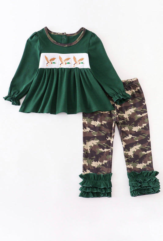 Camo Duck Ruffle Set