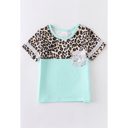 Leopard Bling Pocket Shirt