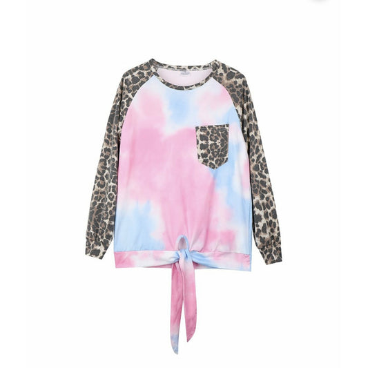 Leopard Tie Dye Shirt