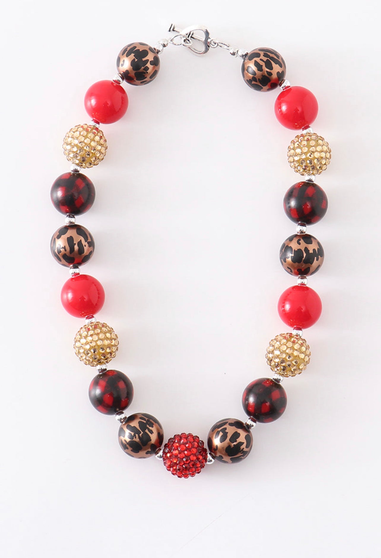 Leopard Buffalo Plaid Necklace