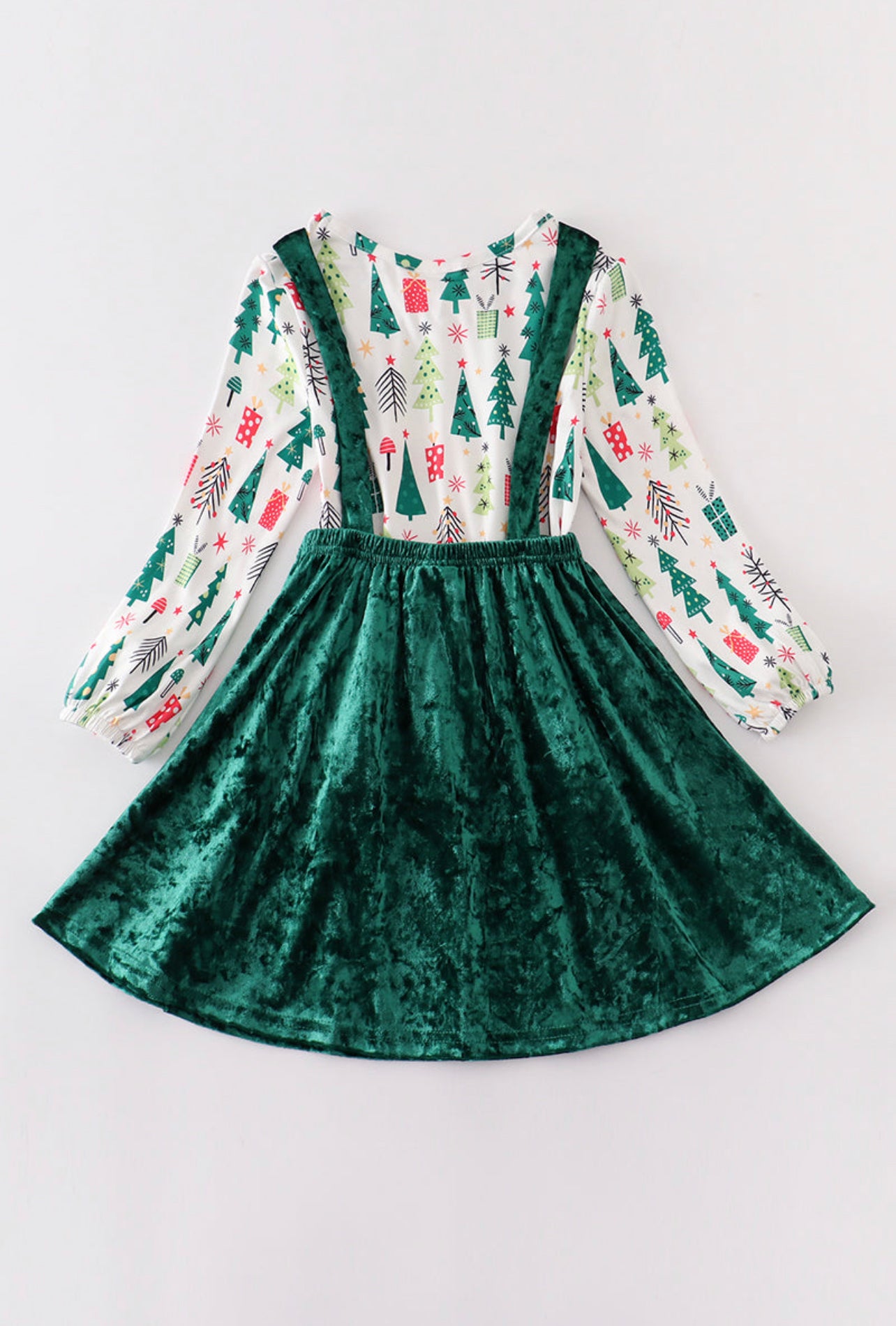 Christmas Tree Velvet Dress