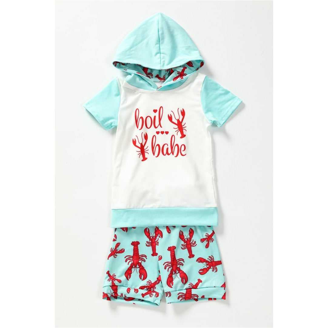 Lobster Hoddie Short Set